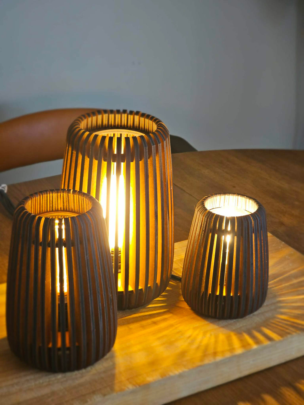 Nordlys Trio - Sæt a 3 bordlamper.