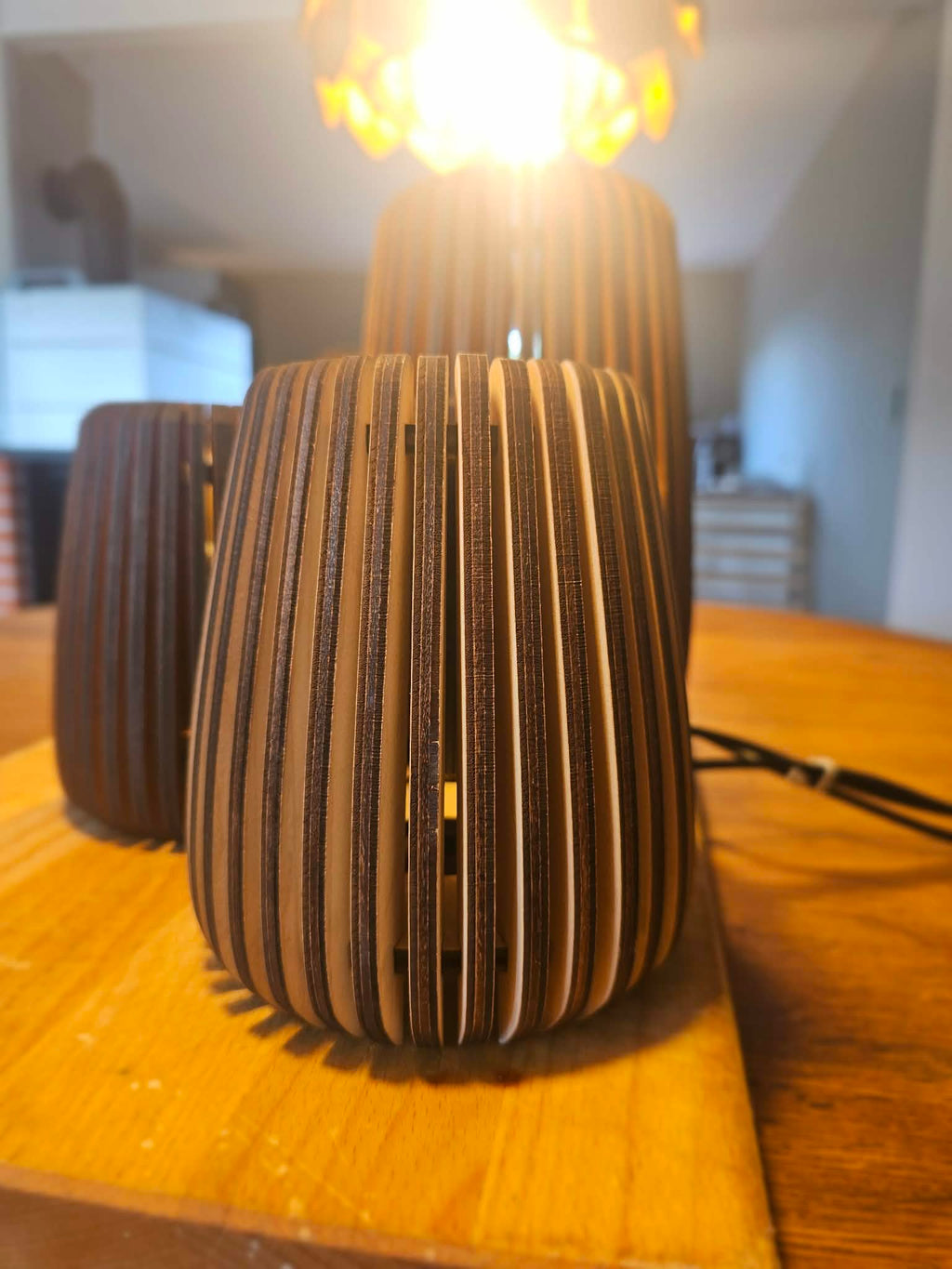 Nordlys Trio - Sæt a 3 bordlamper.